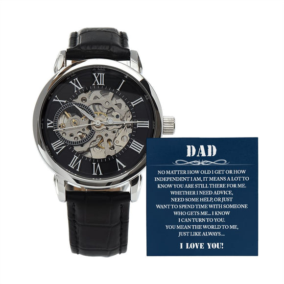 Dad Gift Watch, Dad Father's Day Gift from Daughter, Birthday Gift for Dad from Son, Dad Christmas Gifts