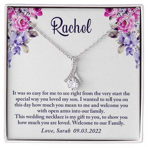 To My Daughter-In-Law Gift On Wedding Day, Future Daughter In Law Rehearsal Dinner Gift For Bride From Mother In Law
