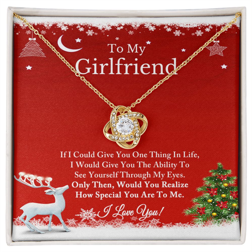 To My Girlfriend Necklace, Christmas Gift for Girlfriend