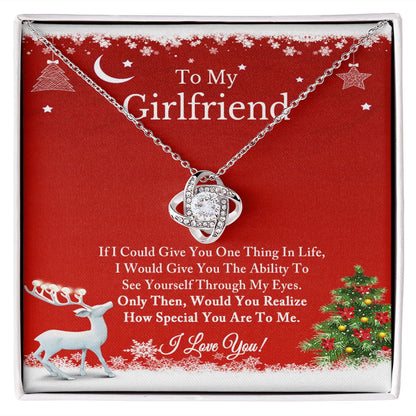 To My Girlfriend Necklace, Christmas Gift for Girlfriend