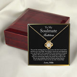 To My Soulmate Necklace, Valentine's Day Gift