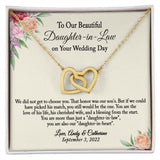 To Our Daughter-In-Law Gift On Wedding Day, Future Daughter In Law Rehearsal Dinner Gift For Bride From Mother & Father In Law