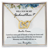 Will You Be My Godmother? Godmother Proposal Necklace Gift, Personalized Godmother Gift, Godmother Proposal Gift, Godmother Proposal Jewelry