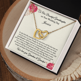Granddaughter Necklace, Bride Gift from Grandparents, Wedding Day Gift for Granddaughter from Grandma and Grandpa, Granddaughter Wedding