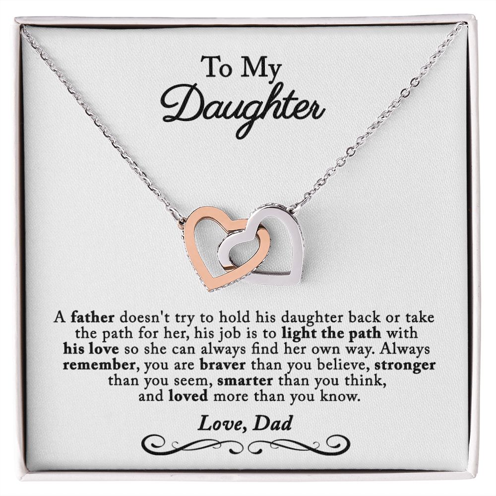 Gift For Daughter from Dad, Daughter Father Necklace, Daughter Gift from Dad