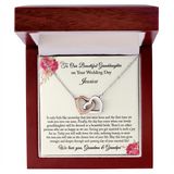 Granddaughter Necklace, Bride Gift from Grandparents, Wedding Day Gift for Granddaughter from Grandma and Grandpa, Granddaughter Wedding