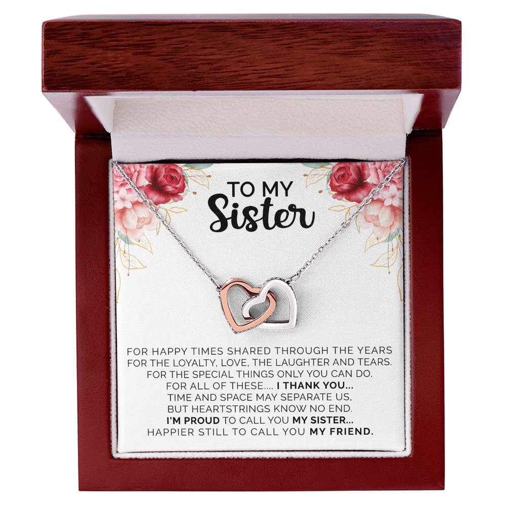 Sister Necklace, Christmas Gift For My Sister, Sister Birthday Gift, Gift For Sister From Sister, Sister Gifts