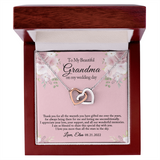 Grandmother of the Bride Gift from the Bride, Grandma of the Bride Gift, Wedding Gift for Grandma, Rehearsal Dinner, Joint Hearts Necklace