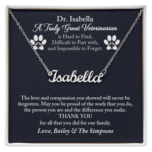 Veterinarian Personalized Gift, Thank You Gift for Veterinarian