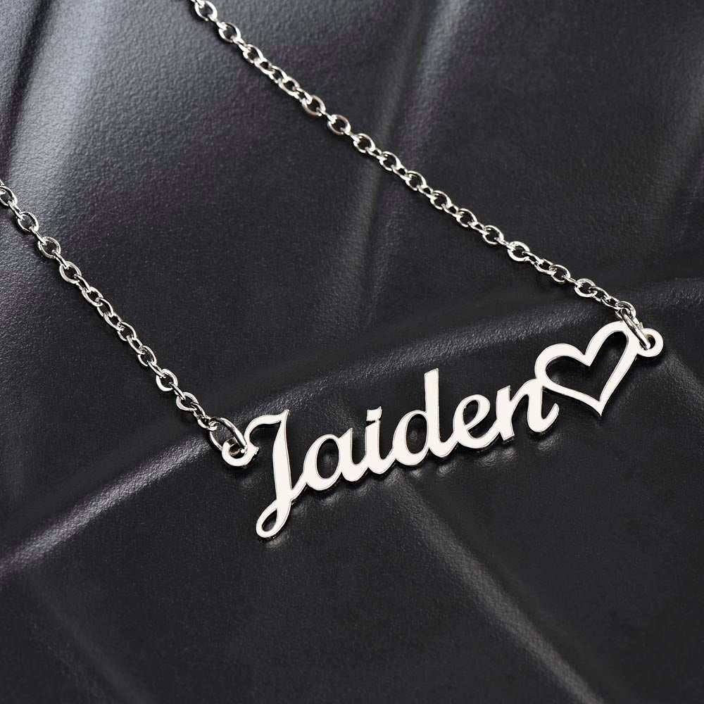 Thank You Mom Necklace, Custom Name Necklace for Mom, Mom Gift from Daughter, Mom Birthday Gift from Son