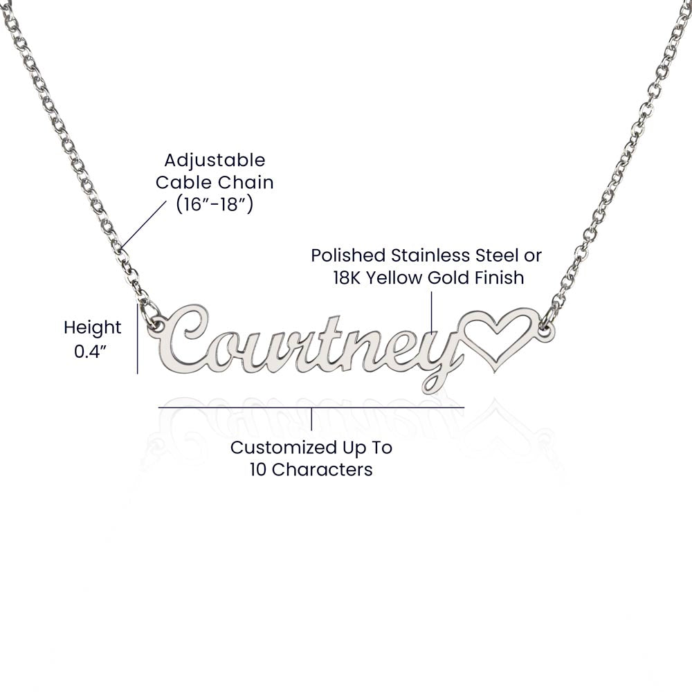 Thank You Mom Necklace, Custom Name Necklace for Mom, Mom Gift from Daughter, Mom Birthday Gift from Son