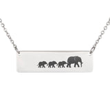 Personalized Mom Gift Necklace, Mother's Day Gift for Mom from Daughter, Mom Gifts from Son - Elephant3