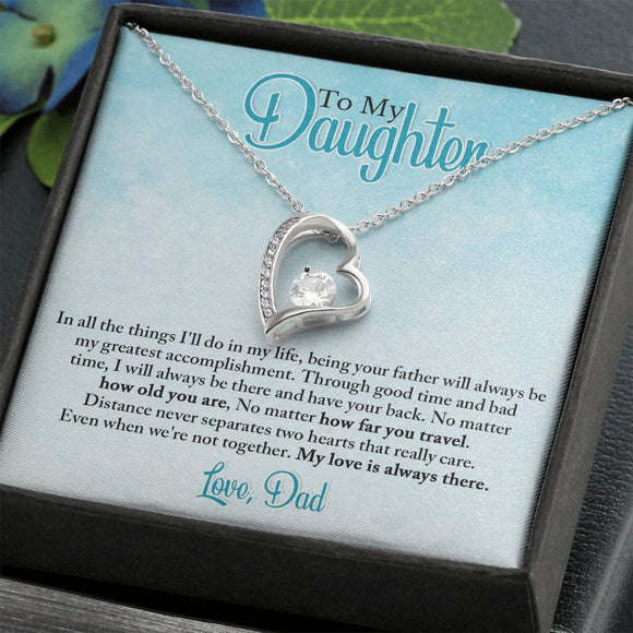Gift For Daughter From Dad, Daughter Father Necklace