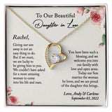 Daughter-In-Law Gift Necklace: Wedding Gift, Jewelry From Mother-In Law & Father In Law