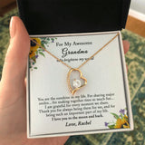 Grandma Gift, Mothers Day Gift for Grandma, Grandma Heart Necklace, Grandma Birthday, Personalized Grandma Gift Ideas