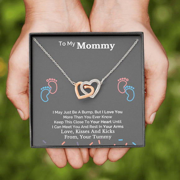 Mommy To Be Gift From Bump, New Mom Necklace, Birthday Gift from Baby Bump, Mom To Be Gift, Mother's Day Gift for Expecting Mom