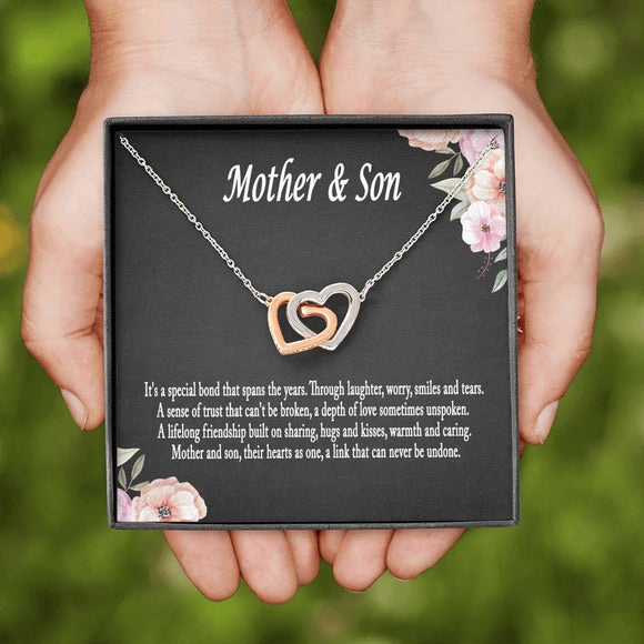 Mother and Son Necklace, Mother's Day Gift for Mom from Son, Mom Birthday Gift from Son, Mom Necklace, Mother's Day Gift