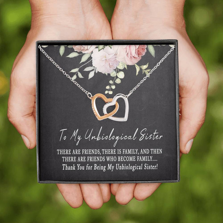 Personalized To My Unbiological Sister Necklace For Soul Sister Best Friend  Bff Birthday Graduation Christmas Pendant Jewelry Customized Gift Box  Message Card - Siriustee.com
