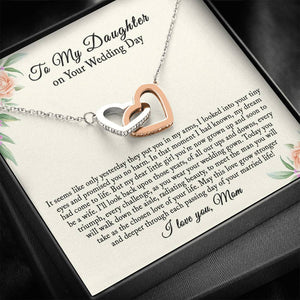 Daughter Wedding Gift from Mom, Bride Gift from Mom, Daughter Wedding Day Necklace, Wedding Gift for Daughter, Gift for Bride from Mother