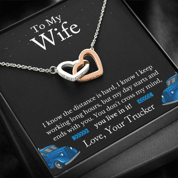 Trucker's Wife Jewelry, Truckers Wife Necklace, Truck Drivers Wife Gift