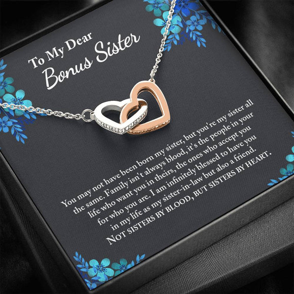 Bonus Sister Gift, Sister in Law Gift, Sister of the Groom - Interlocking Hearts