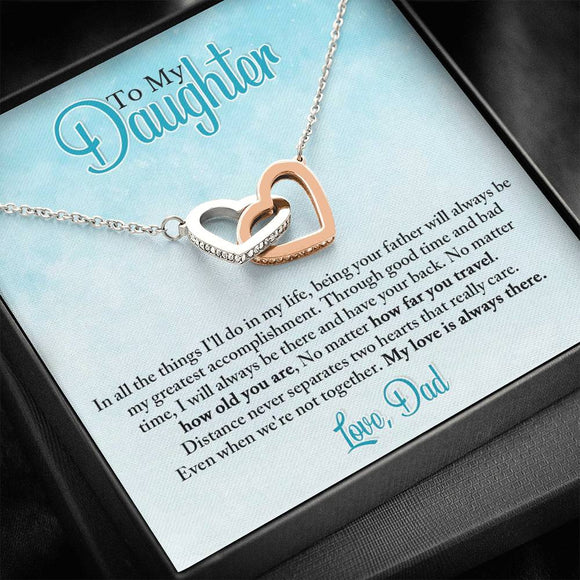 Gift For Daughter from Dad, Daughter Father Necklace