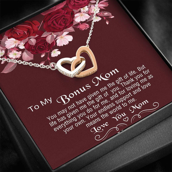 Bonus Mom Gift Necklace, Present for Stepmom for Mother's Day, Christmas, Birthday