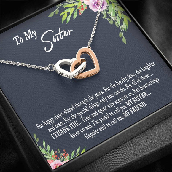 Sister Gift, Sister Necklace, Christmas Gifts For Sister, Birthday Gift Ideas For Sister