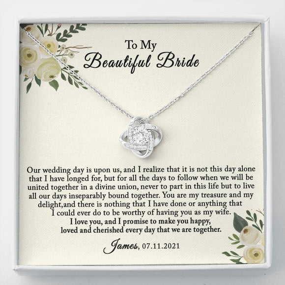 Groom to Bride Gift, Wedding Day Gift for Bride From Groom, Groom to Bride Card, To My Bride Gift from Groom