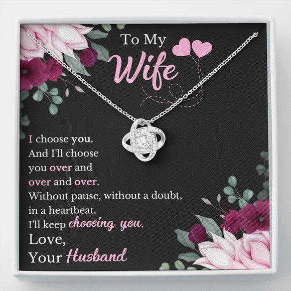 To My Wife Necklace,  Wife Gift From Husband,  Anniversary Gift For Wife,  Wife Birthday Gift