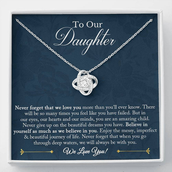 To Our Daughter Necklace, Christmas Gift for Daughter from Mom and Dad, Daughter Gift from Mom and Dad, Daughter Necklace