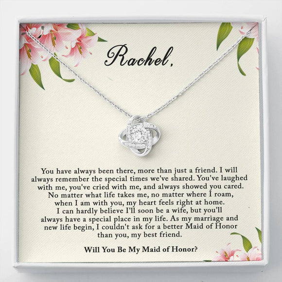 Maid of Honor Proposal Gift, Will You Be My Maid Of Honor Gift Necklace