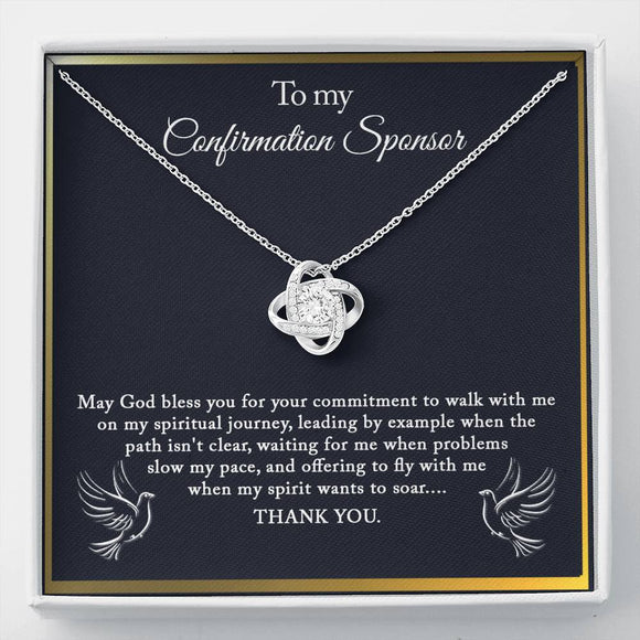 Confirmation Sponsor Gift for Women, Sponsor Confirmation Necklace, Gifts for Sponsors, Religious, Thank You Gift