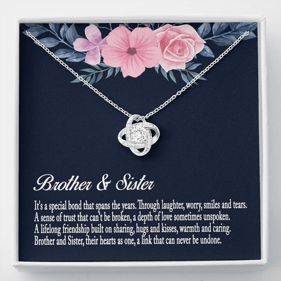 Brother And Sister Necklace, Brother And Sister Gift, Gift For Sister