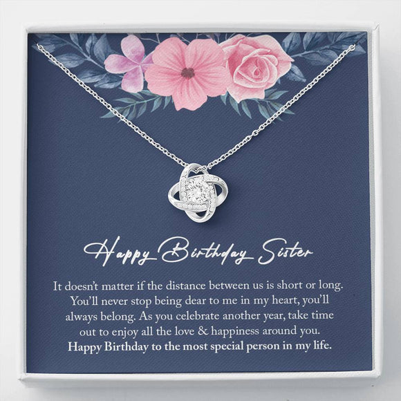 Sister Birthday Gift, Sister Birthday Jewelry, Sister Necklace Gift
