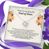 Maid of Honor Gift, Maid of Honor Necklace, Matron of Honor, Maid of Honor Thank You Gift, Thank You Gift From Bride