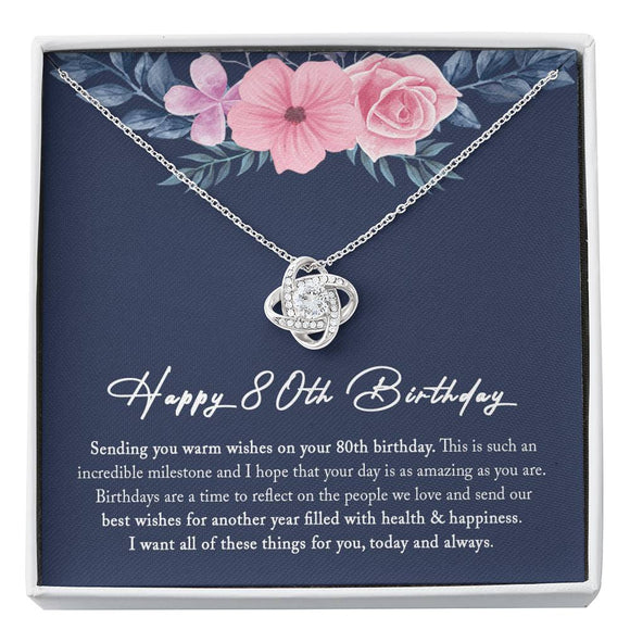 80th Birthday Gift for Women, 80th Birthday Gift for Mom, 80th Birthday Necklace, 80 Year Old Birthday Gift, 80th Birthday Gift Ideas