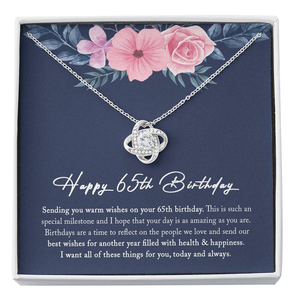 65th Birthday Gift for Women, 65 Year Old Birthday Gift, 65th Birthday Necklace (DO NOT USE)