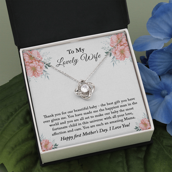 First Mothers Day Gift for Wife, First Mothers Day Gift Necklace, New Mom Gift from Husband