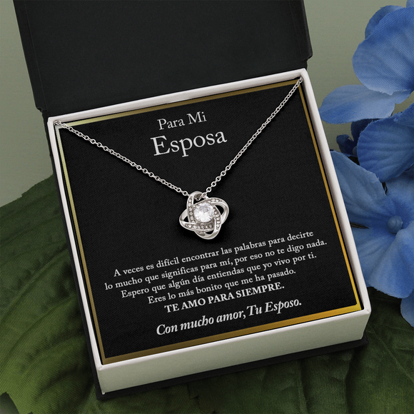 Para Mi Mujer Collar, Regalo de aniversario para Esposa