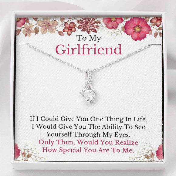 To My Girlfriend Necklace, Girlfriend Gift, Girlfriend Necklace, Girlfriend Birthday, Anniversary Gift for Girlfriend, Christmas Gifts