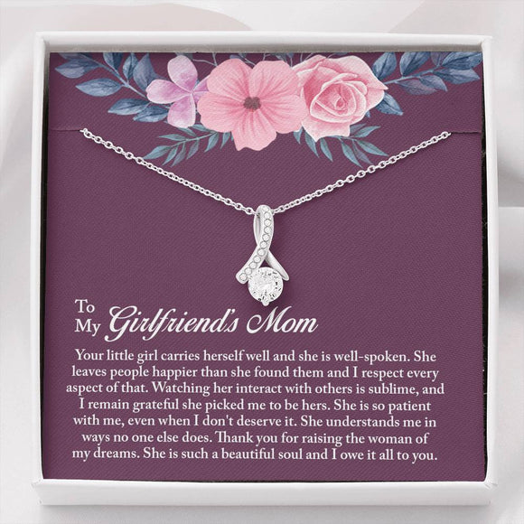 Girlfriend Mom Necklace, Gift for Girlfriends Mom, Girlfriend Mom's Gift, Gift for Girlfriend's Mother, Birthday Gift, Mother's Day Gifts