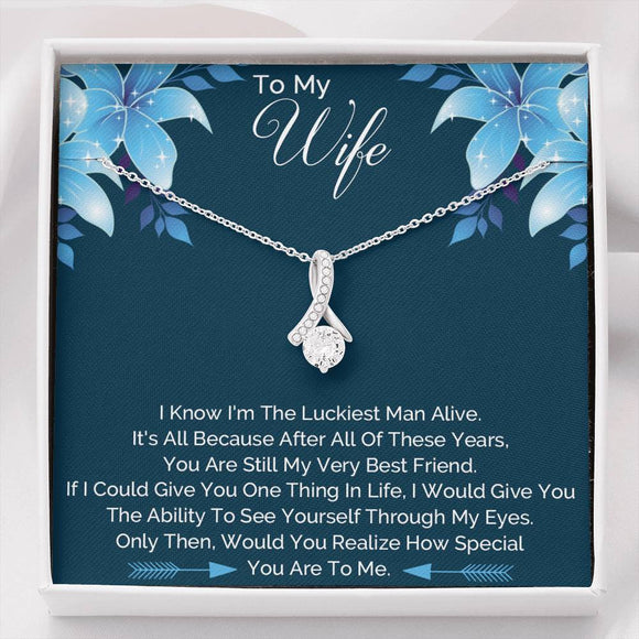 To My Wife Necklace, Gift for Wife, Anniversary Gift For Wife, Wife Birthday Gift, Wife Necklace, Christmas Gifts, Mothers Day Gift