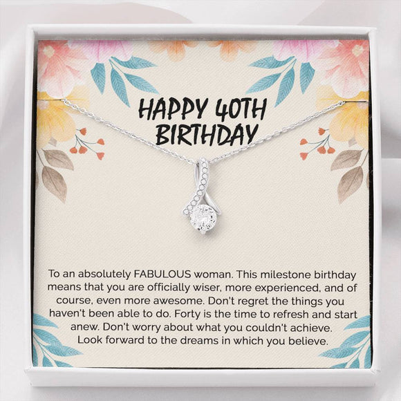 40th Birthday Gifts For Women, 40 and fabulous, Happy 40th Birthday
