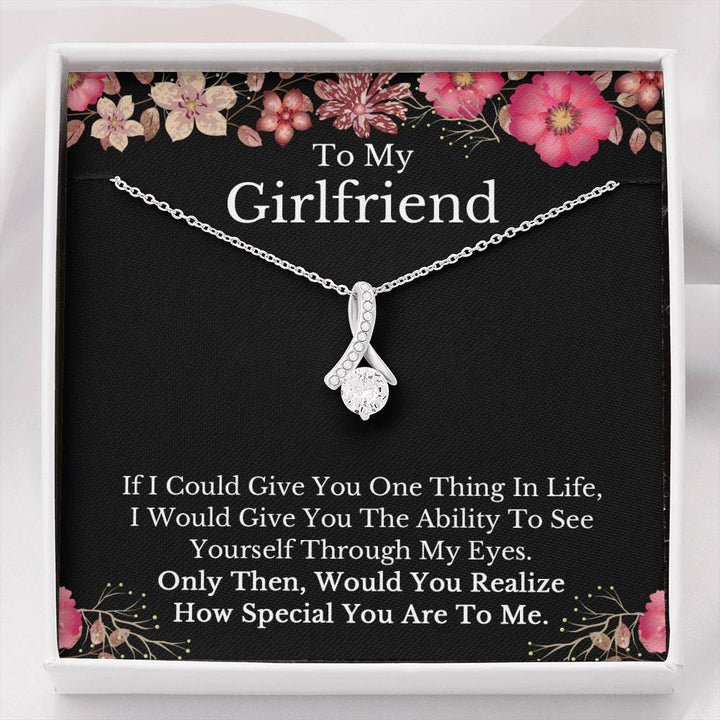 To My Girlfriend Necklace, Girlfriend Gift, Girlfriend Necklace, Girlfriend Birthday, Anniversary Gift for Girlfriend, Christmas Gifts