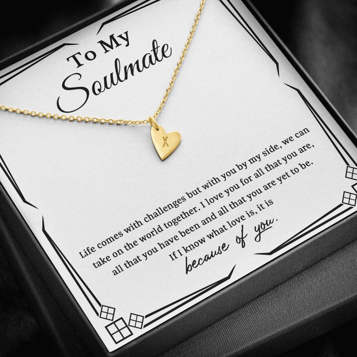 Initial necklace for best sale girlfriend