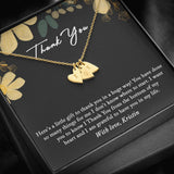 Thank You Gift Necklace: Thank You Gift for Her, Appreciation Gift, Sweetest Hearts