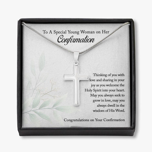 Confirmation Cross Necklace, Confirmation Gifts for Teen Girls, Christian Gift Necklace (DO NOT USE)