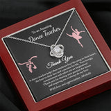 Dance Teacher Gifts, Gift for Ballet Teacher, Ballet Teacher Gift Jewelry with Card, Dance Recital Gift for Teacher