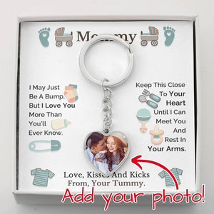 Mom To Be Keepsake Gift From Baby Bump, Birthday Gift for New Mom, Pregnancy Scan Keychain